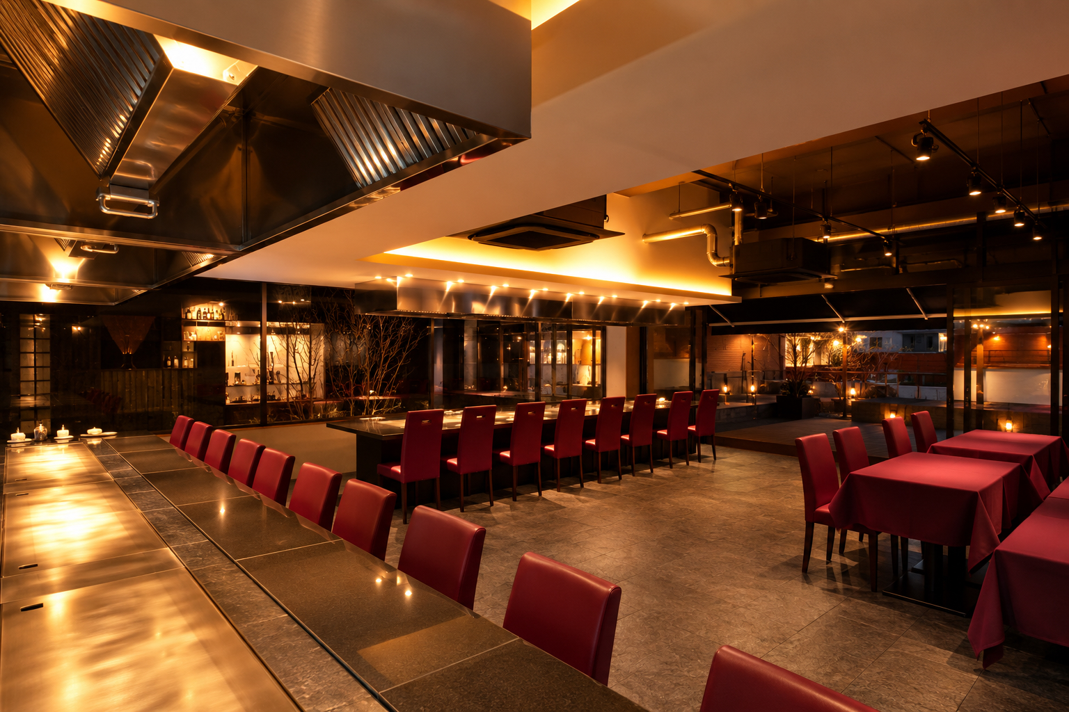 steak lounge 煉 店内